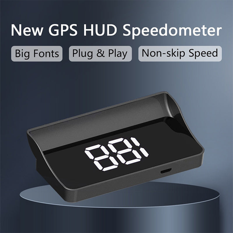 Car Head-Up Display Speedometer with Dual GPS and HD LCD