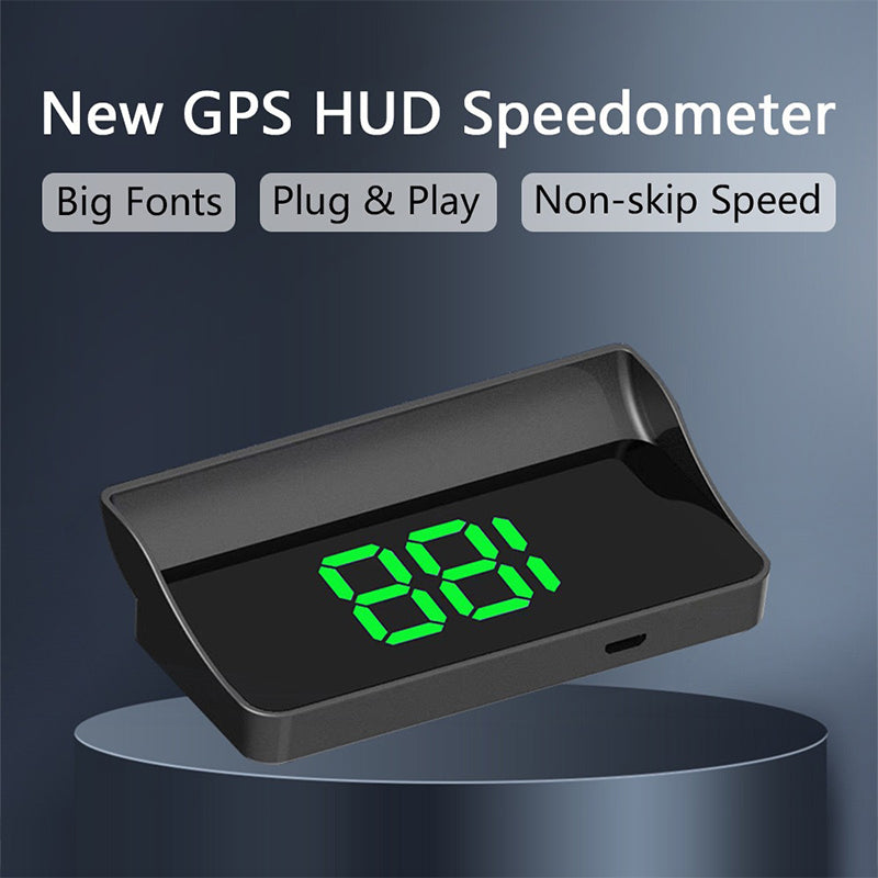 Car Head-Up Display Speedometer with Dual GPS and HD LCD