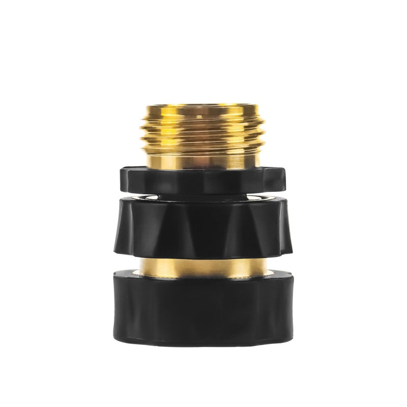 Gold 3/4-Inch Garden Hose Quick Connector