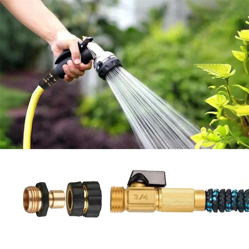 Gold 3/4-Inch Garden Hose Quick Connector