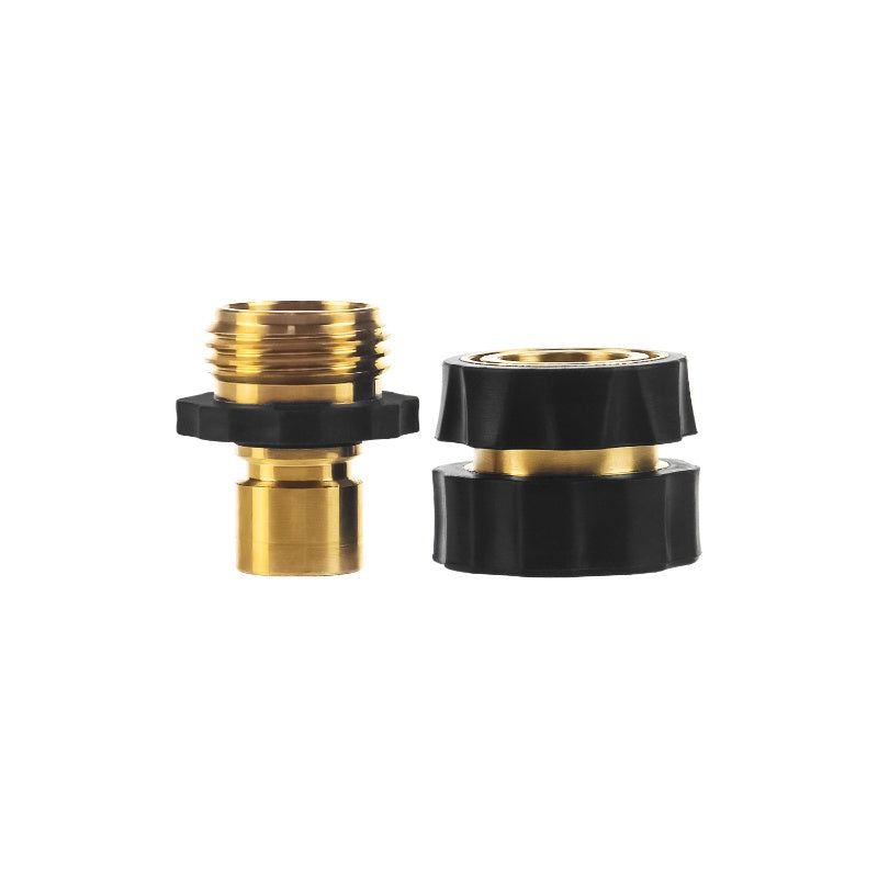 Gold 3/4-Inch Garden Hose Quick Connector