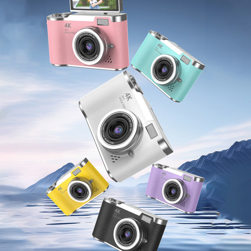4K Touch Screen Digital Camera with 2.4-Inch Flip Screen