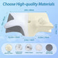 Ergonomic Bamboo Contour Pillow for Neck Pain Relief