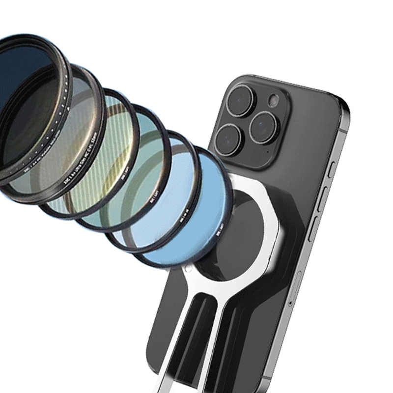 4-in-1 Portable Magnetic Phone Holder with Climbing Buckle Design