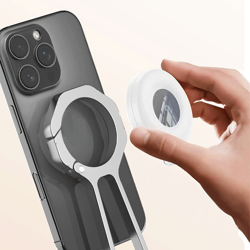 4-in-1 Portable Magnetic Phone Holder with Climbing Buckle Design