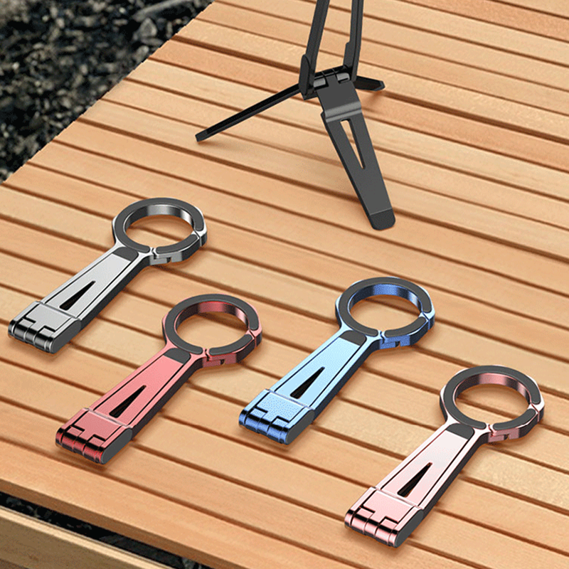 4-in-1 Portable Magnetic Phone Holder with Climbing Buckle Design