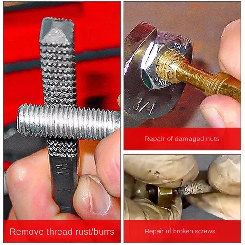 Nut and Screw Thread Repair Tool Set