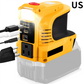 Compact DC to AC Inverter with LED Light and Multiple Outputs