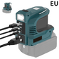 Compact DC to AC Inverter with LED Light and Multiple Outputs