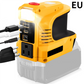 Compact DC to AC Inverter with LED Light and Multiple Outputs
