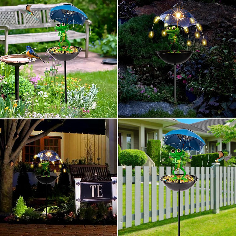 Magical Frog Garden Decoration with Solar Night Light