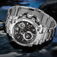 Men's Multifunctional Digital Quartz Watch with Night Light