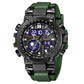 Men's Multifunctional Digital Quartz Watch with Night Light