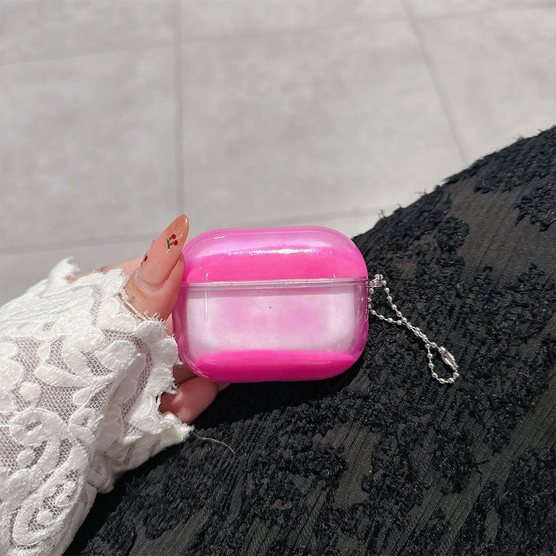Luminous Quicksand AirPod Case with Shockproof Protection and Keychain