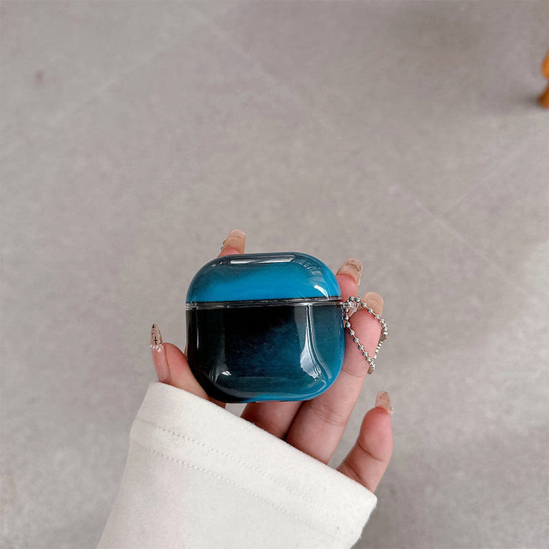 Luminous Quicksand AirPod Case with Shockproof Protection and Keychain