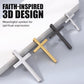 3D Metal Jesus Christ Cross Car Badge Sticker