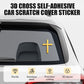 3D Metal Jesus Christ Cross Car Badge Sticker