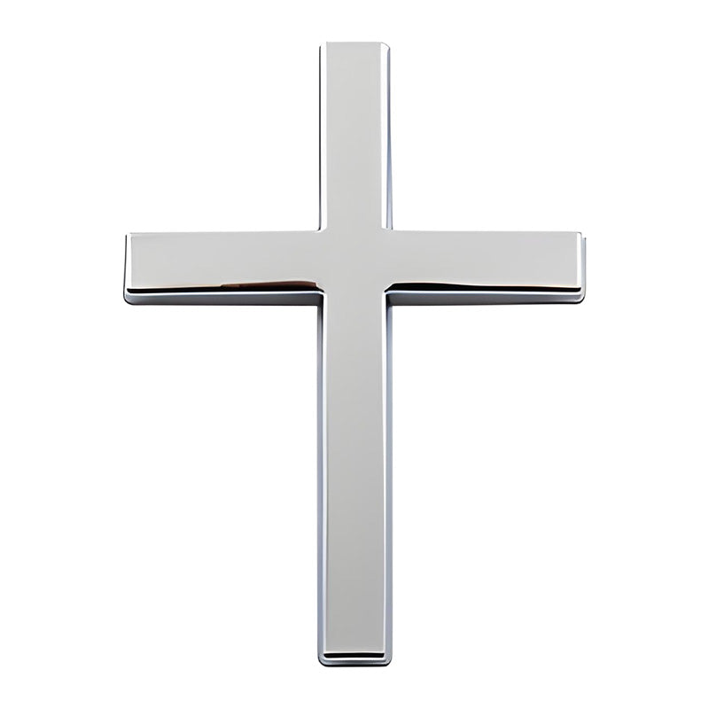 3D Metal Jesus Christ Cross Car Badge Sticker