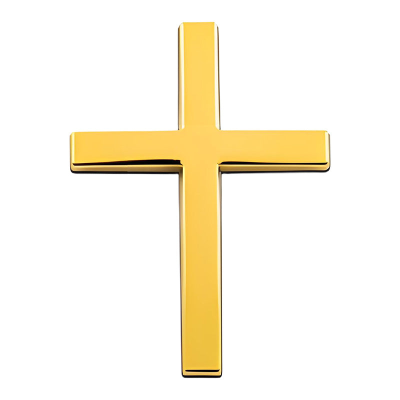 3D Metal Jesus Christ Cross Car Badge Sticker