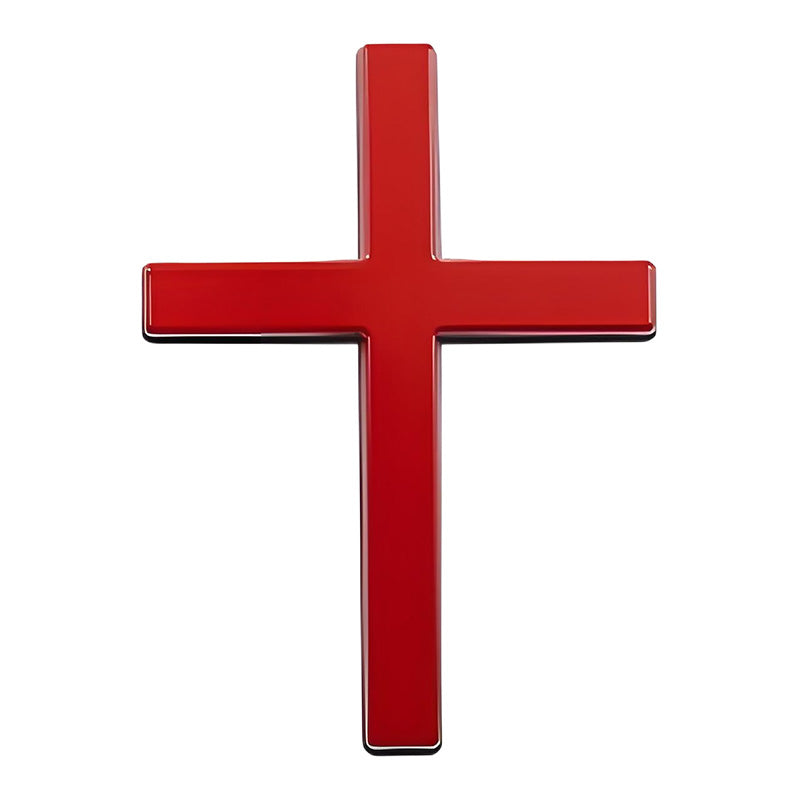 3D Metal Jesus Christ Cross Car Badge Sticker