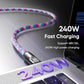 2-in-1 Cell Phone Lanyard Fast Charging Data Cable