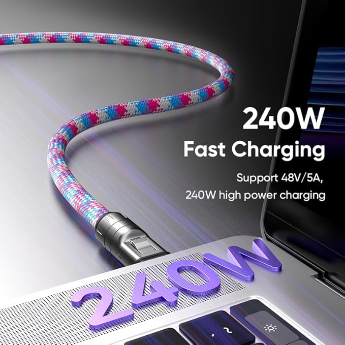 2-in-1 Cell Phone Lanyard Fast Charging Data Cable
