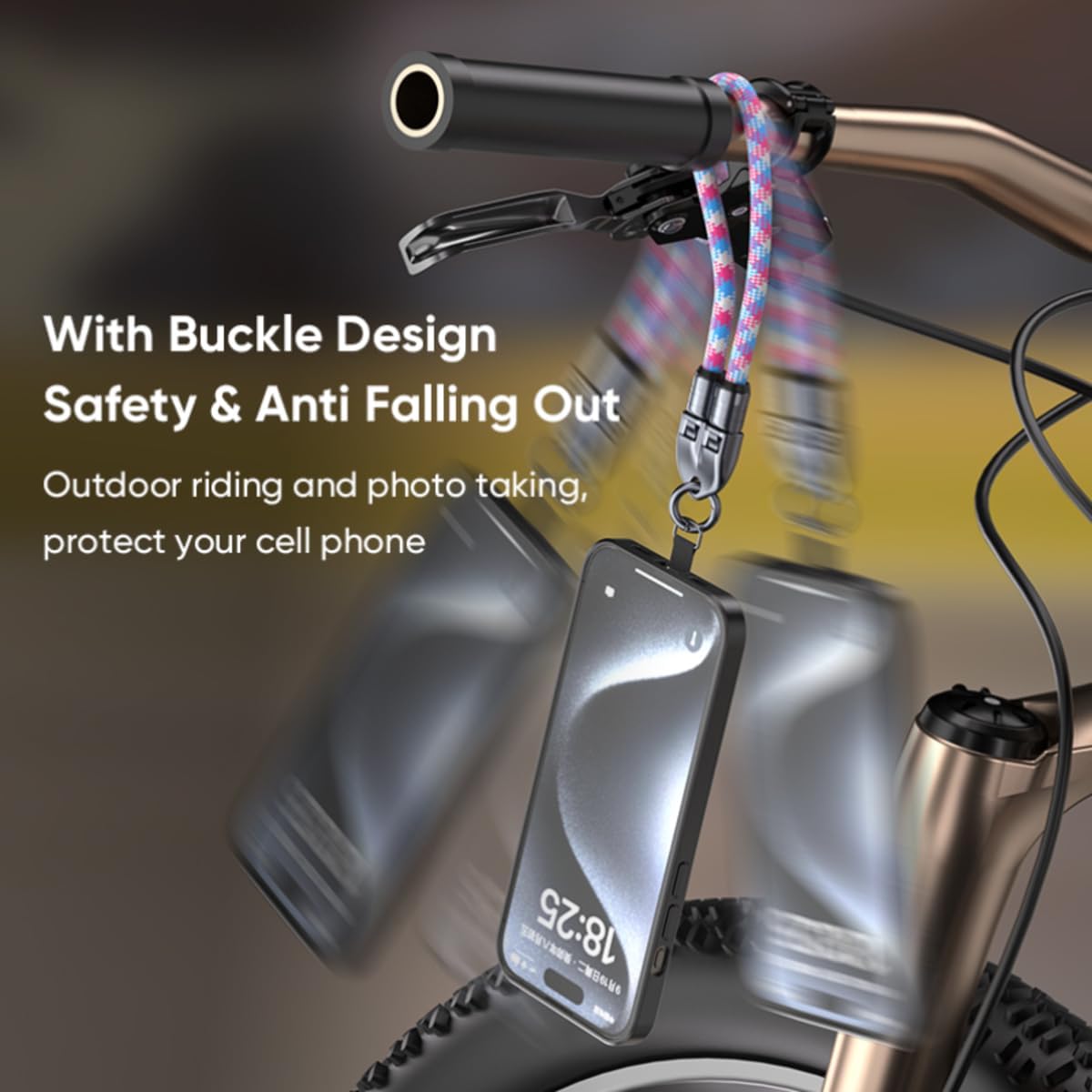 2-in-1 Cell Phone Lanyard Fast Charging Data Cable
