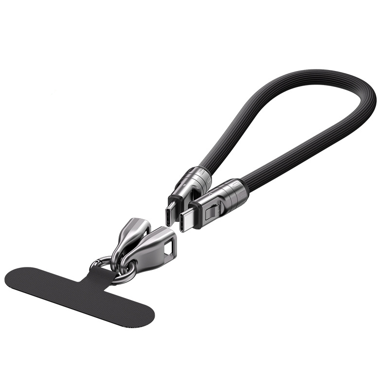 2-in-1 Cell Phone Lanyard Fast Charging Data Cable
