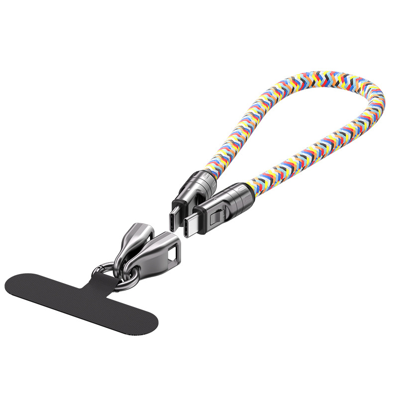 2-in-1 Cell Phone Lanyard Fast Charging Data Cable