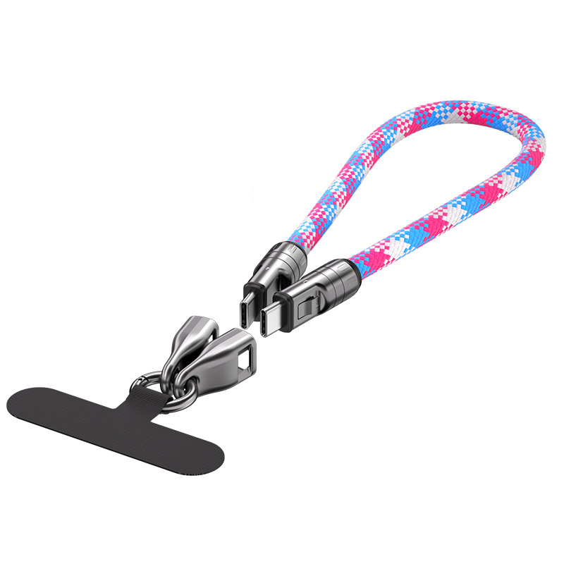2-in-1 Cell Phone Lanyard Fast Charging Data Cable