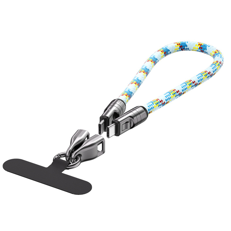 2-in-1 Cell Phone Lanyard Fast Charging Data Cable