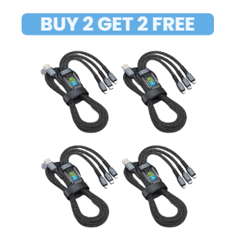 Transparent Luminous 3-in-1 Super Fast Charging Cable