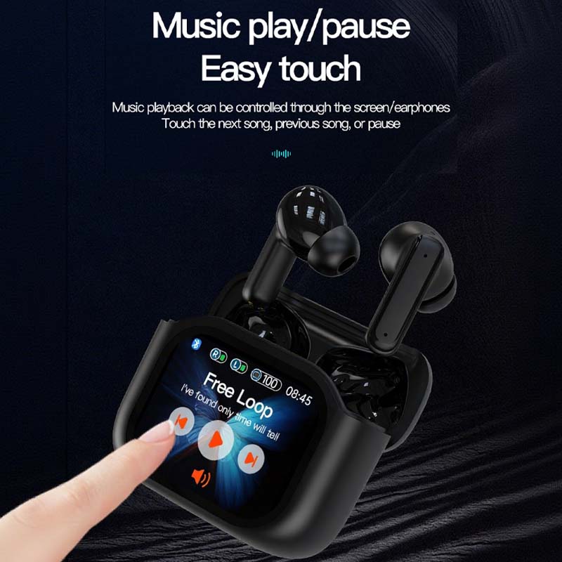 Touch-Sensitive Compact Earbuds with Noise Cancellation