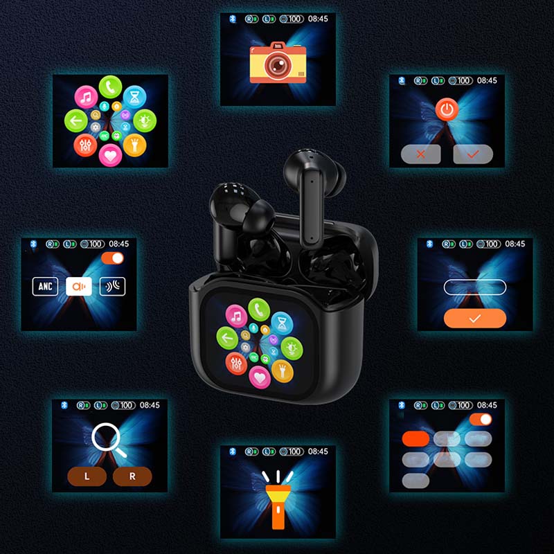 Touch-Sensitive Compact Earbuds with Noise Cancellation