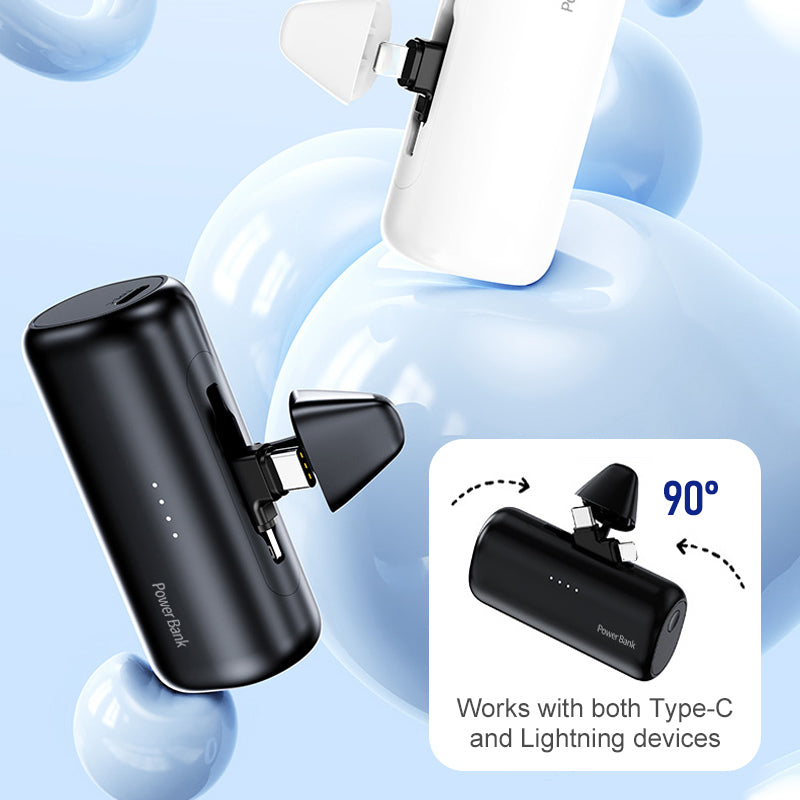 Compact Dual Plug Quick Charge Power Bank