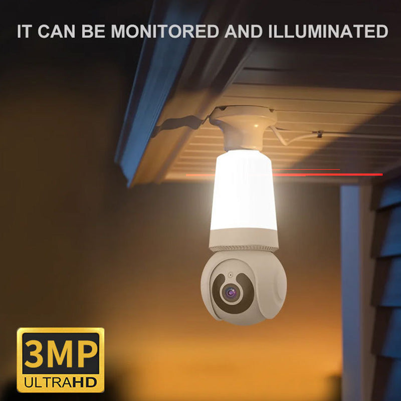 Smart WiFi Security Camera with Lighting and Motion Detection