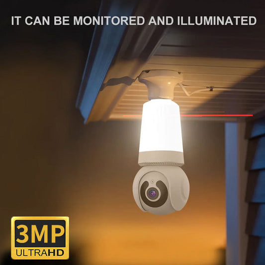Smart WiFi Security Camera with Lighting and Motion Detection