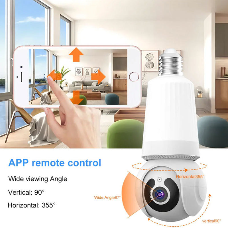 Smart WiFi Security Camera with Lighting and Motion Detection