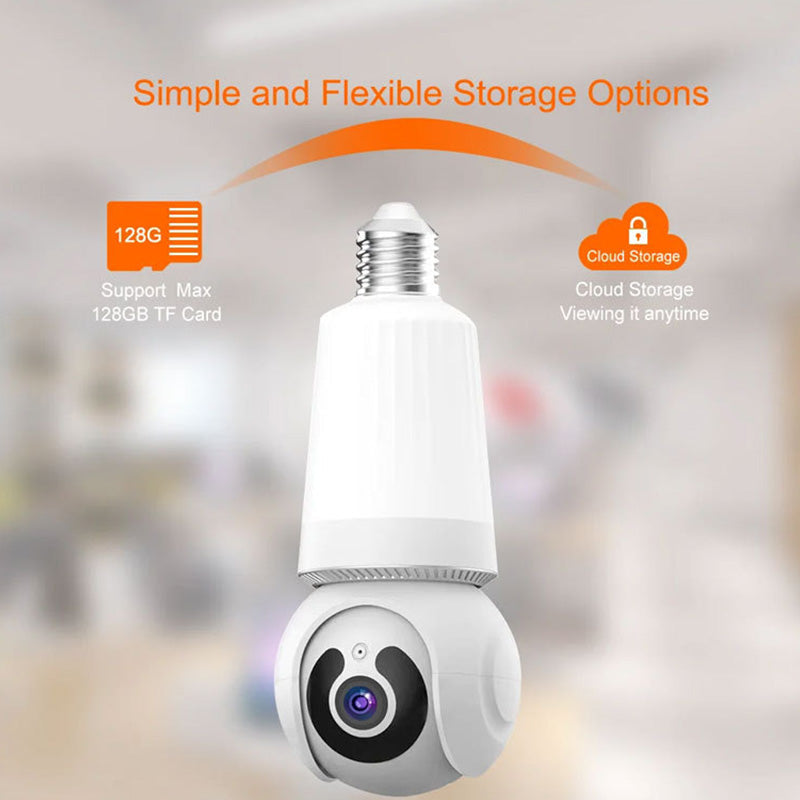 Smart WiFi Security Camera with Lighting and Motion Detection