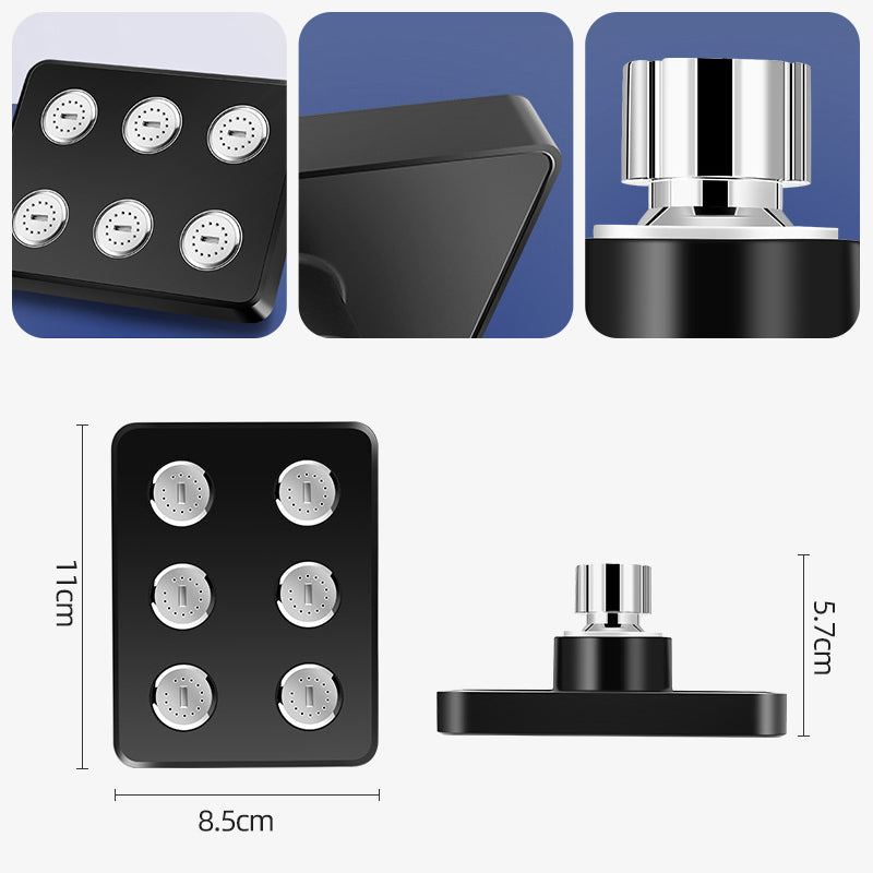 360° Adjustable Square Showerhead