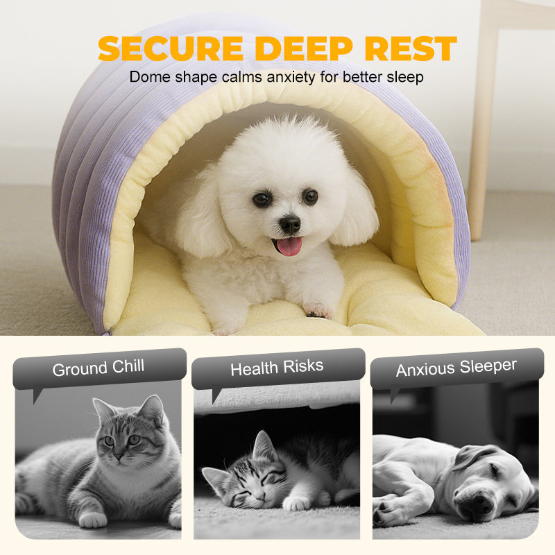 Cozy Warm Cave Bed for Pets