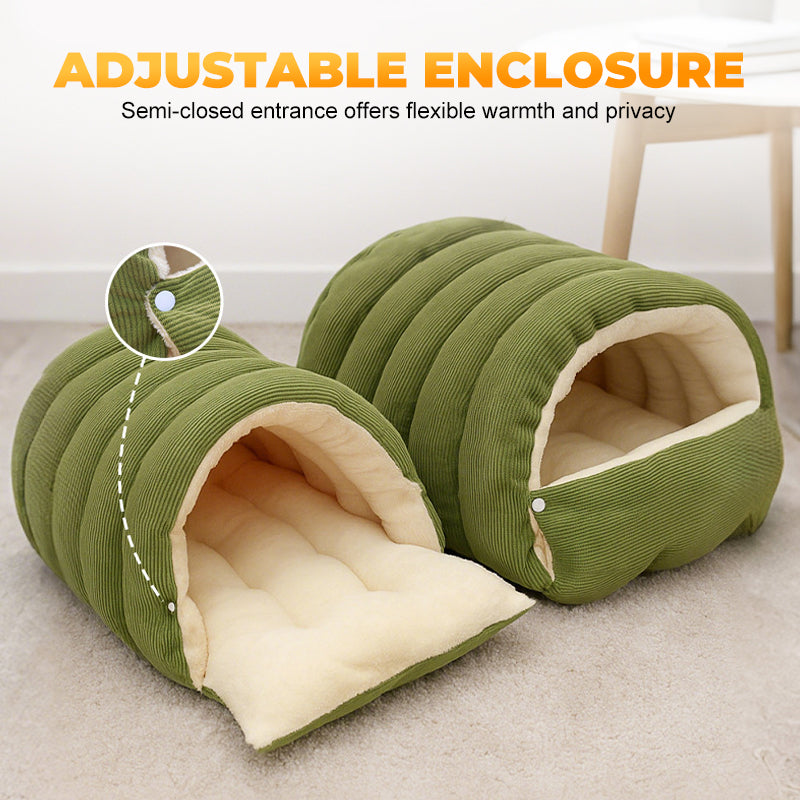 Cozy Warm Cave Bed for Pets