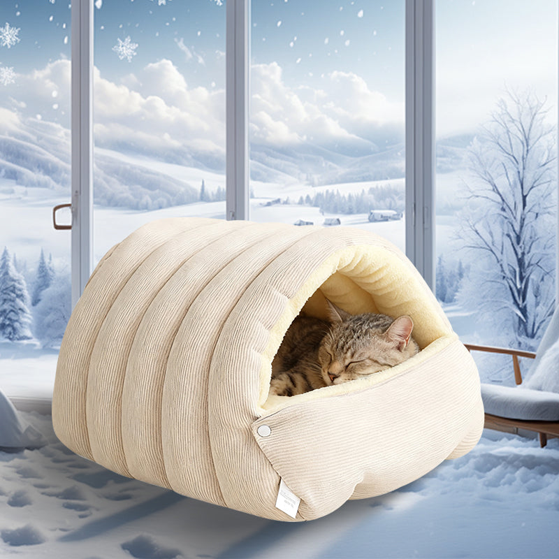 Cozy Warm Cave Bed for Pets