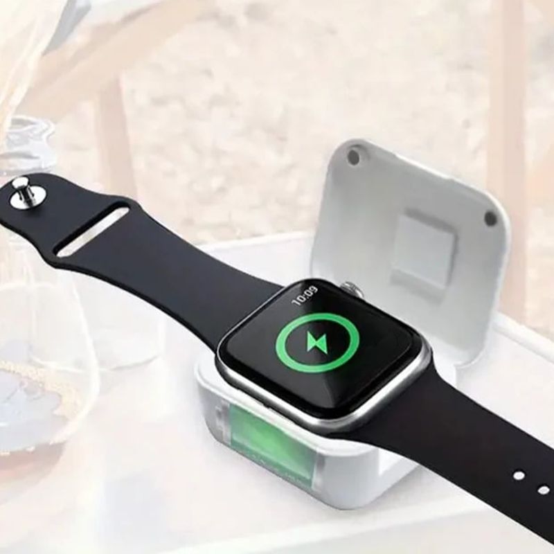 Portable Magnetic Wireless Smartwatch Charger 900mAh