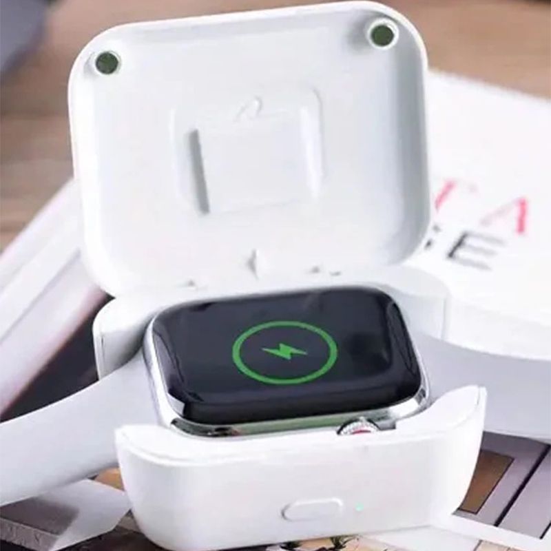 Portable Magnetic Wireless Smartwatch Charger 900mAh