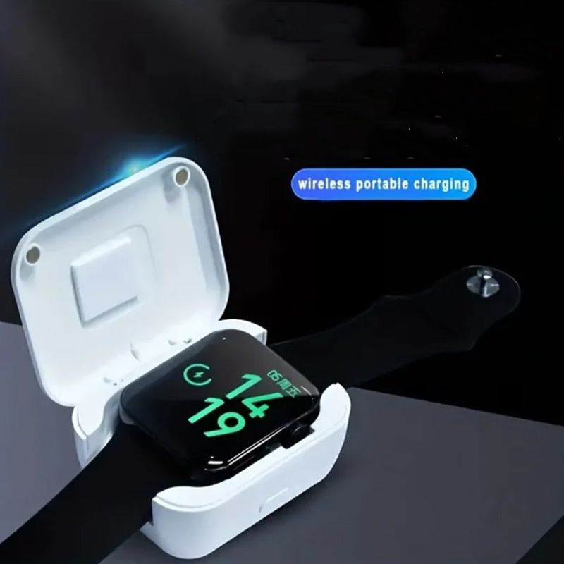 Portable Magnetic Wireless Smartwatch Charger 900mAh