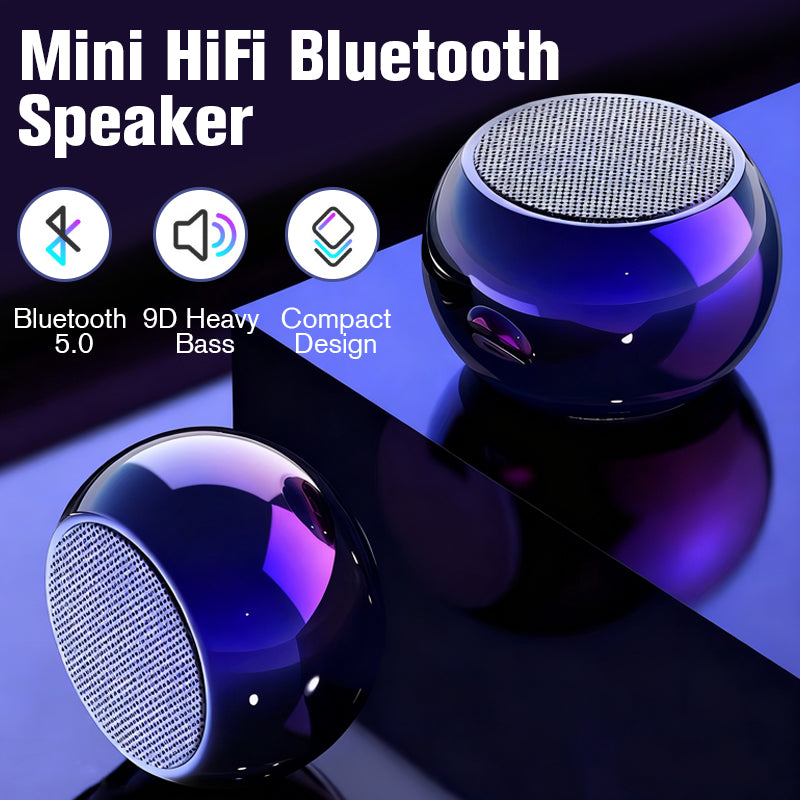Mini Bluetooth Speaker with 360° Sound and 16-Hour Playtime