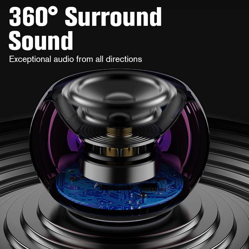 Mini Bluetooth Speaker with 360° Sound and 16-Hour Playtime