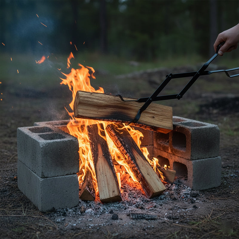 Durable Foldable Firewood Tongs