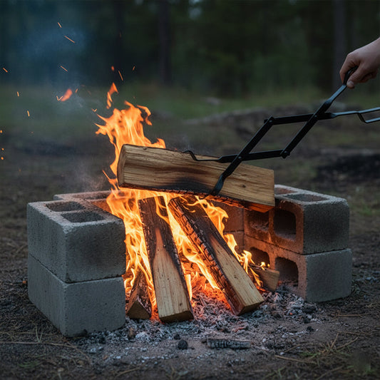 Durable Foldable Firewood Tongs